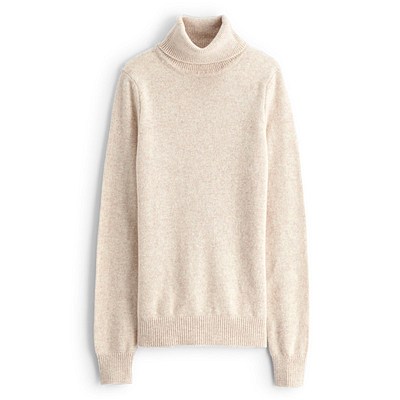 Soft Wool贴身舒适高领羊毛衫(女款) 米黄色|一