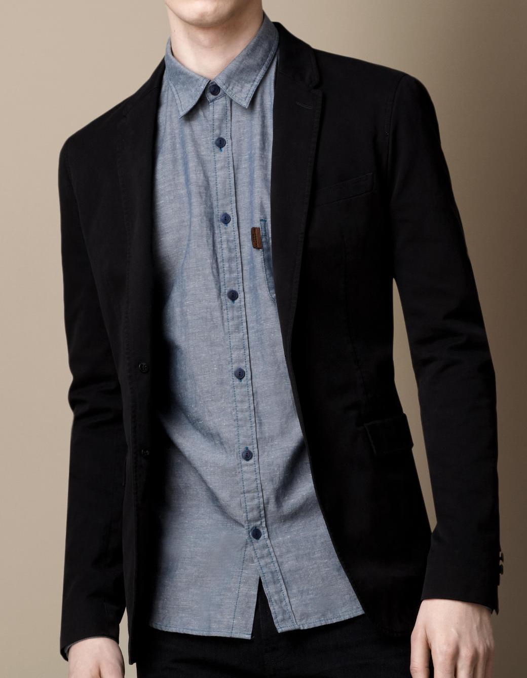 英国代购巴宝莉burberry新款正品男装西服 时尚 棉修身 38800641