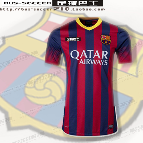 泰版13-14巴萨球衣主场巴塞罗那队服梅西足球