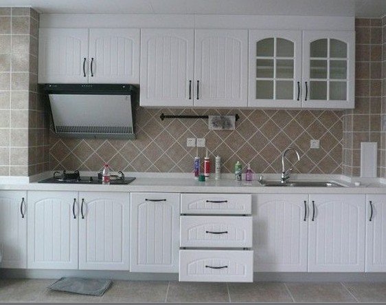 中式新古典整体橱柜定做欧式田园风格实木厨房