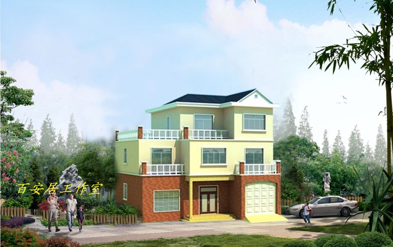 二层半别墅设计CAD图纸 新农村自建房屋设计