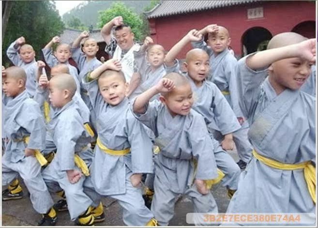 少林寺武术练功服装男童演出服装儿童舞蹈服饰