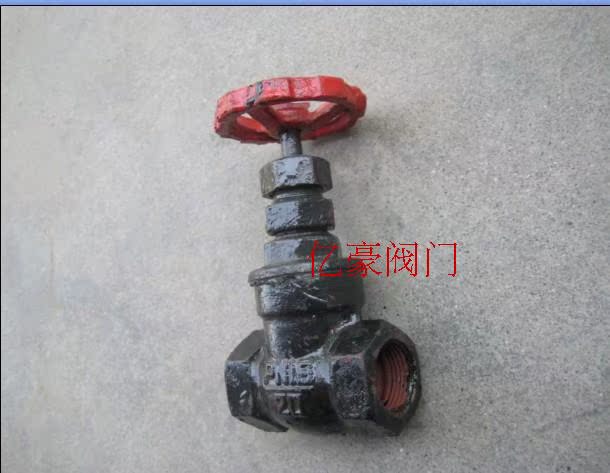 大量批发! 工业阀门蒸汽管道丝扣铸铁闸阀Z15