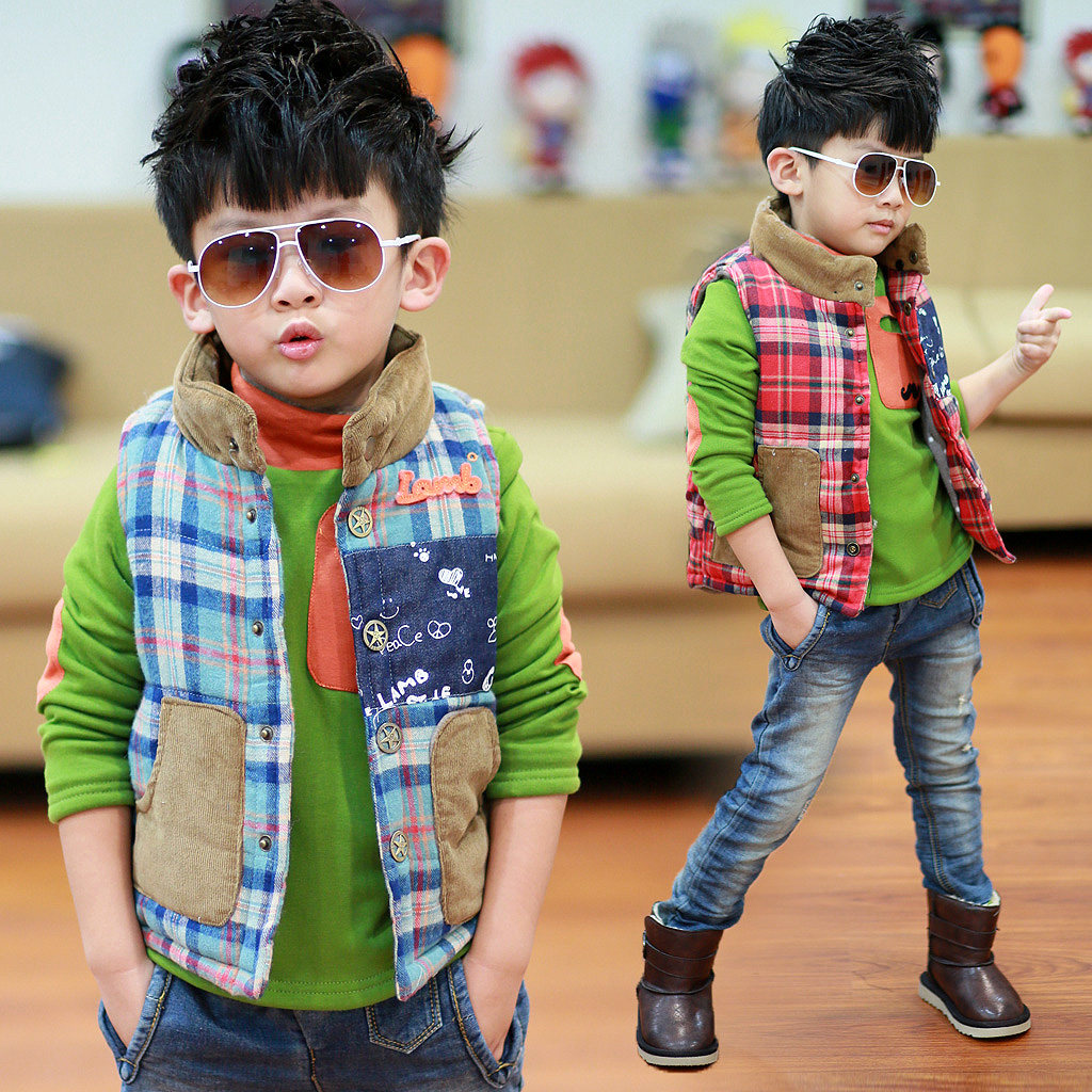 宝宝<em>韩版</em>背心小外套加厚<em>马夹儿童</em>棉衣 2013秋