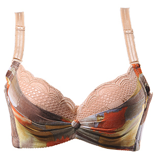 玫瑰柏拉图厚薄款 蕾丝性感<em>小胸胸罩</em>女士内衣