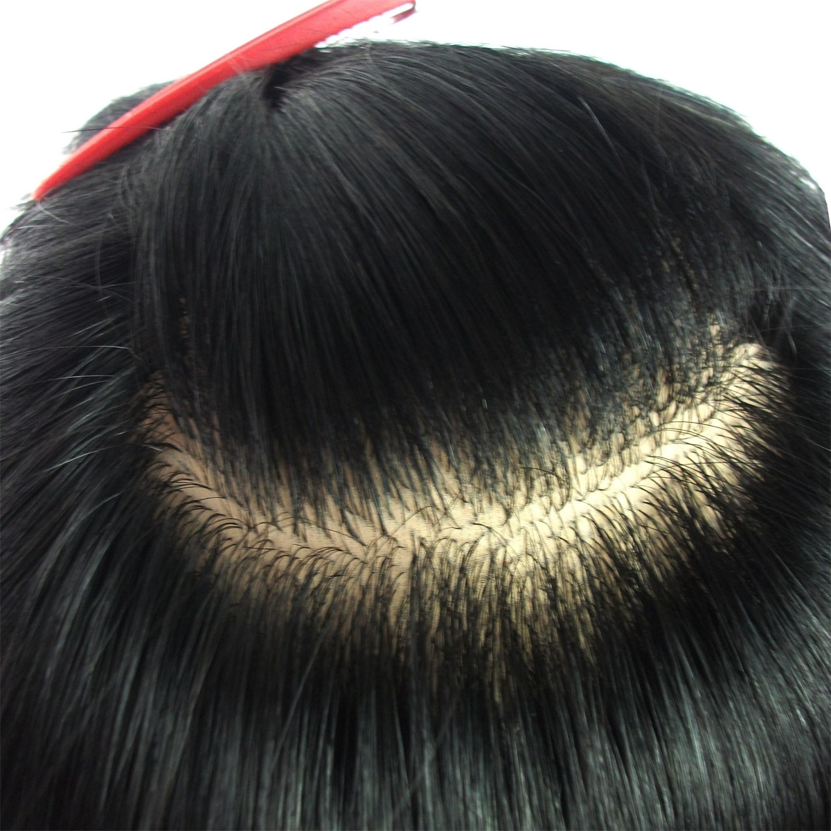 假发片/真假发/高仿真男士真发发片直发<em>头发</em>|一