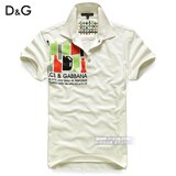 【5151m 09夏】意大利 D&G 时尚色彩翻领修