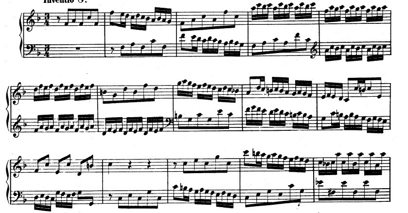 巴赫《二部创意曲第8条》NO.8 钢琴考级五级