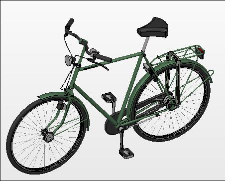 STP格式老式自行车3D模型实体图|一淘网优惠