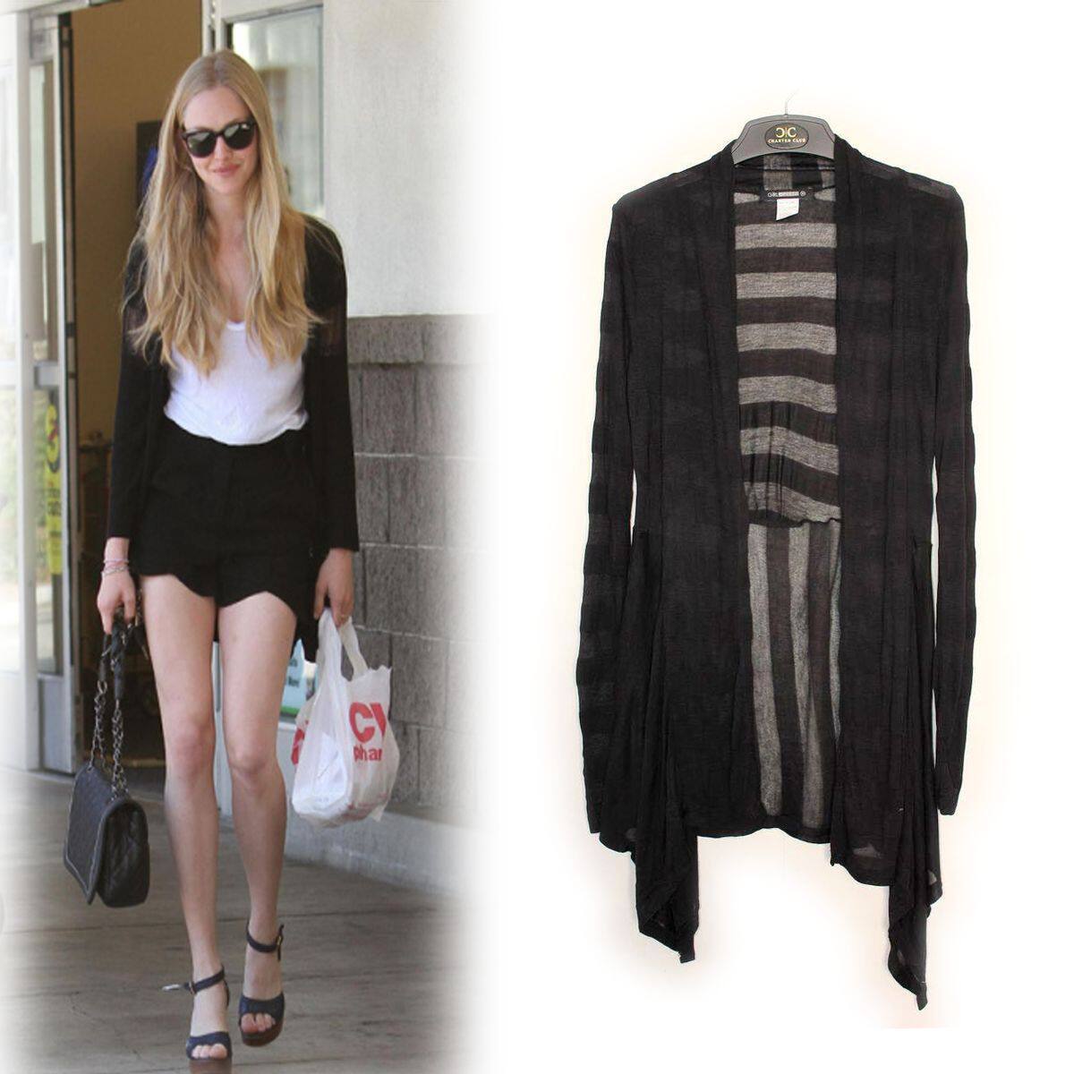 外贸原单欧美风宽松不规则<em>长款薄开衫</em> 防晒衣