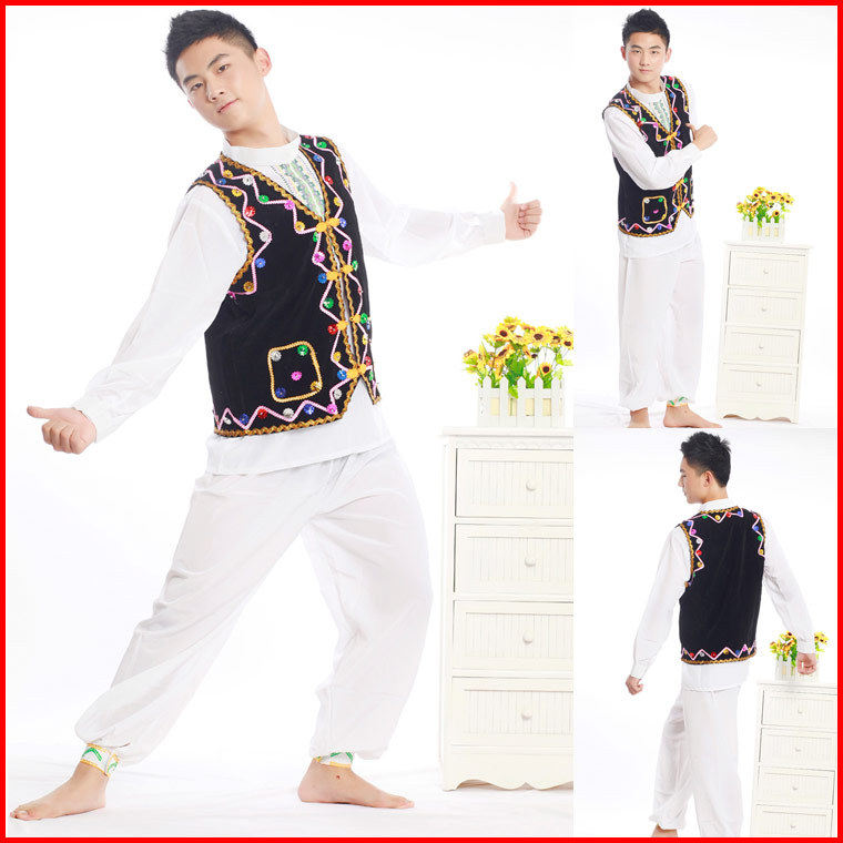 <em>马甲</em>款<em>新疆男装</em>/云南民族服装/民族舞蹈演出服