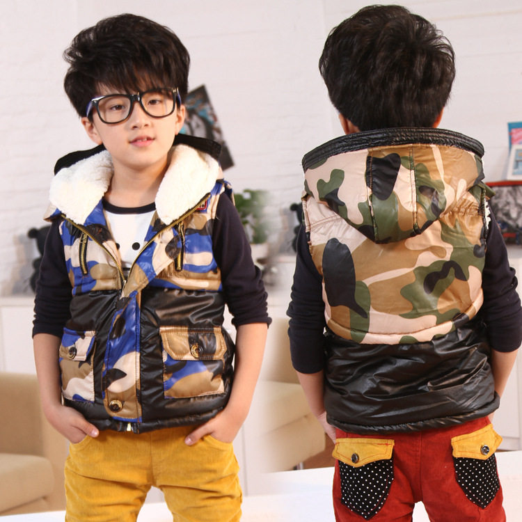 小熊楠楠2013<em>男</em>新款棉类混纺冬季<em>加厚</em>百搭棉