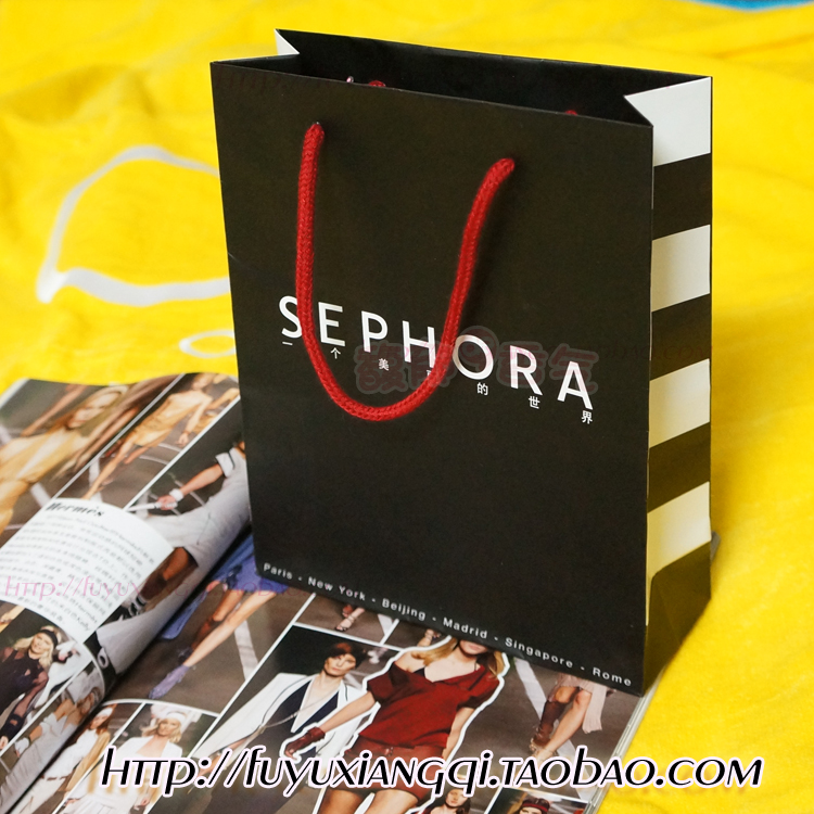 小号中号 sephora 丝芙兰专柜手提袋/袋子/纸袋/礼品袋 (4个起)