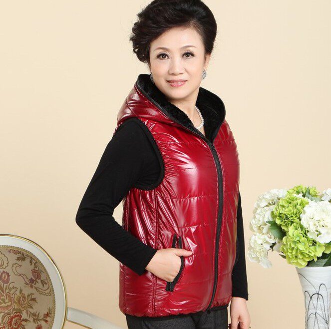 新款<em>中老年马夹女装</em>加厚背心 中年妈妈装冬装