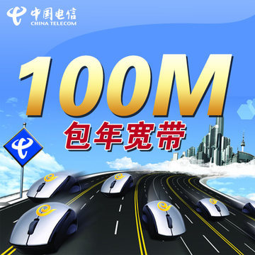 杭州电信宽带新装包年100兆LAN100M光纤10