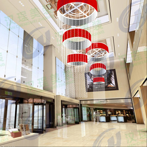 汉珵美装 商场酒店新年布置 卖场开业红色造型