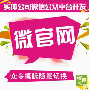 wz微信公众号微官网网站设计制作开发服务号