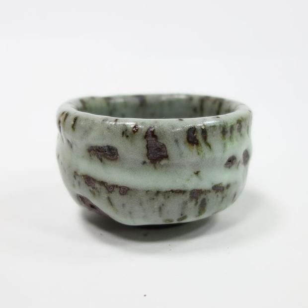 吴远中未名窑 志野杯 台湾茶器 柴烧杯 竹灰釉螺