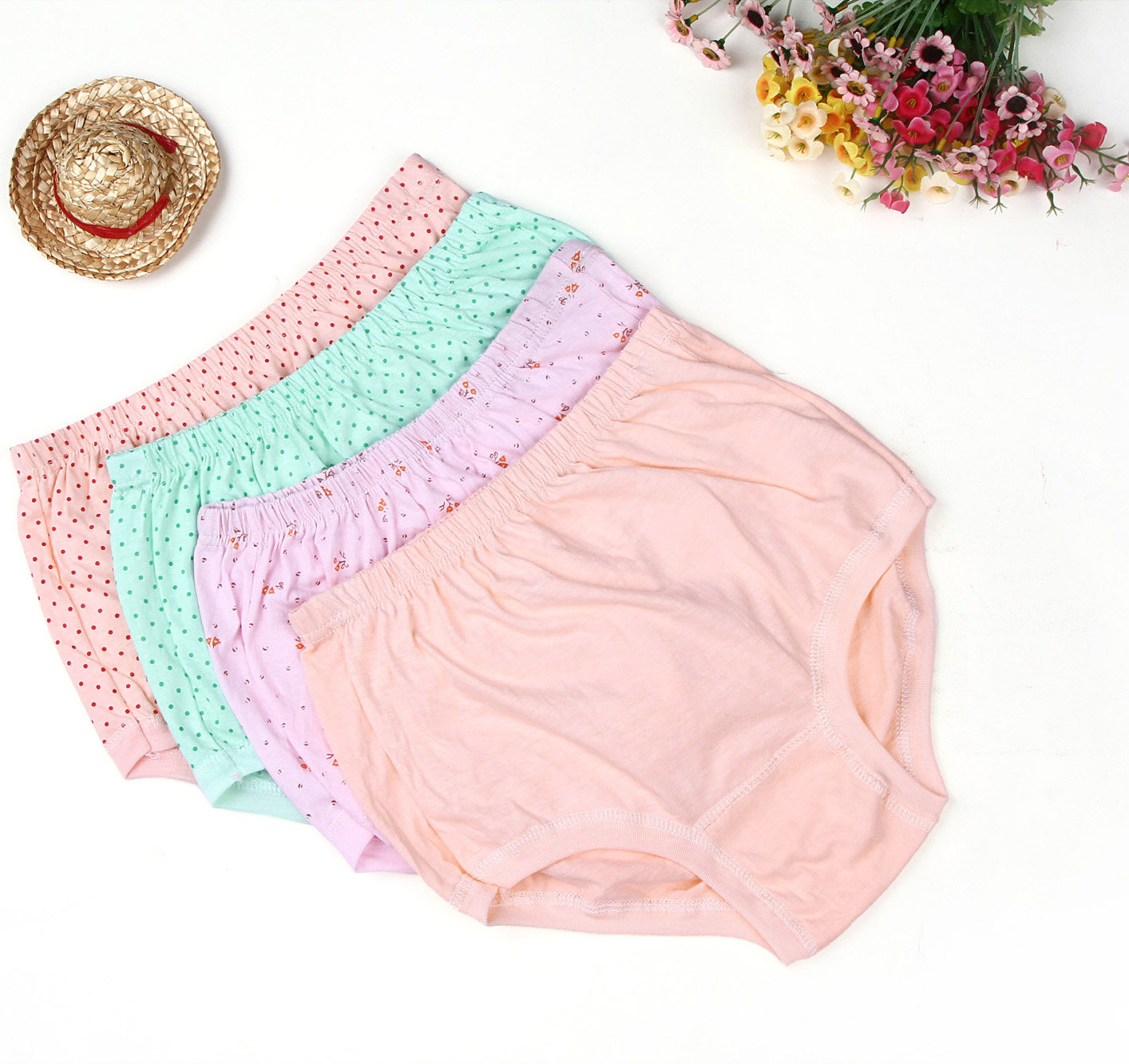 纯棉妈妈内裤 老太太<em>短裤</em> 女士<em>三角平角</em>裤 中老