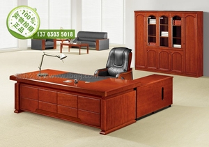 品牌办公桌2.6米老板桌时尚简约总经理桌实木