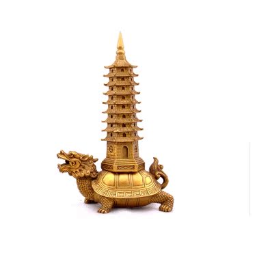 特价开光铜龙龟文昌塔摆件 防小人转运旺事业
