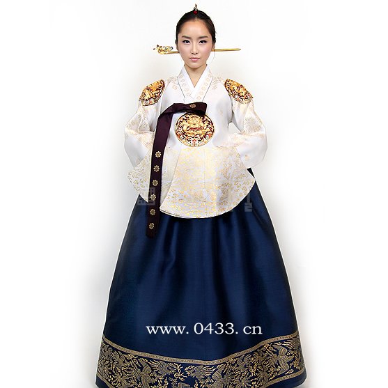 韩国进口洋缎子唐衣韩服/新娘韩服/朝鲜族韩服/结婚韩服/h-t01204
