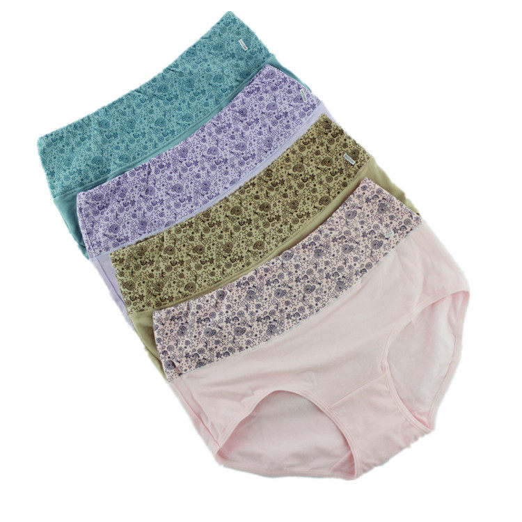 6条<em>包邮</em> 普利诗大码<em>女高腰内裤</em>纯棉胖妈妈加肥