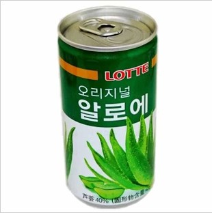 韩国进口饮料海太饮料 乐天翠叶芦荟汁饮料饮品 整箱15个津包邮