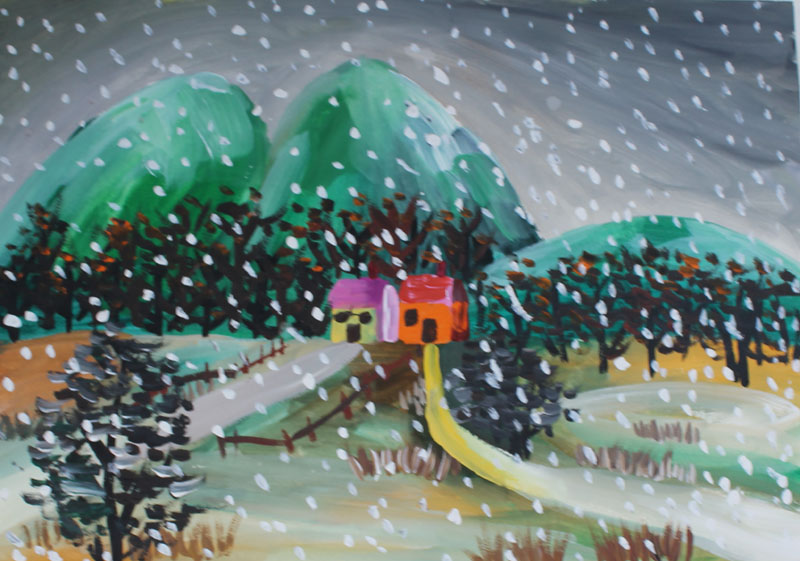 [水粉画儿童画 装饰画手工画] 教师课稿系列作品