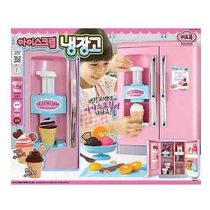 韩国mimiworld儿童冰过家家激凌冰箱玩具制作