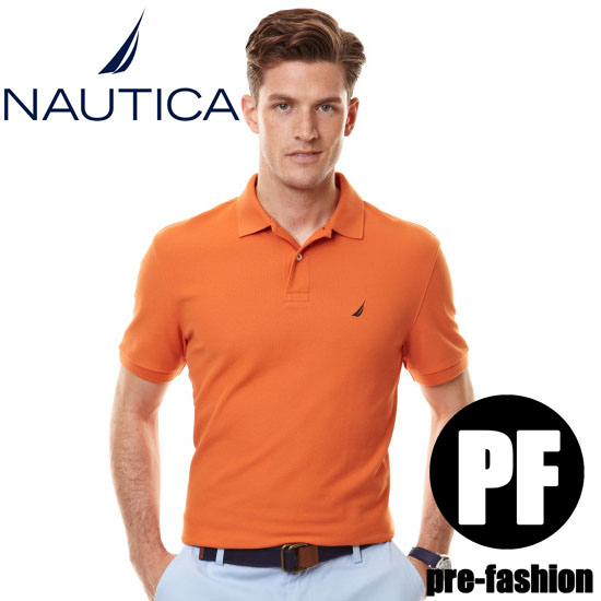 正品美国代购现货【nautica】诺帝卡休闲男式纯色短袖棉t恤polo衫