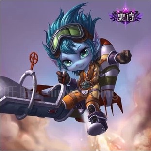 lol英雄联盟 麦林炮手 永久皮肤 火箭达人 崔丝塔