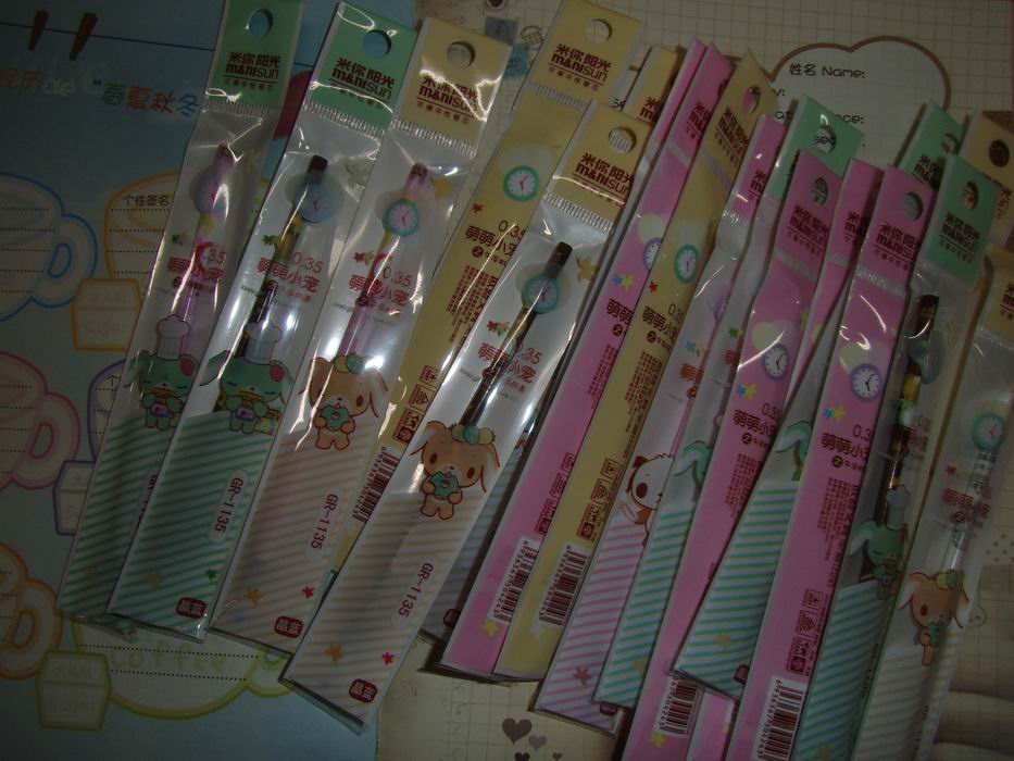 批发特价240支包邮\/魔笔可擦笔芯 米你阳光卡