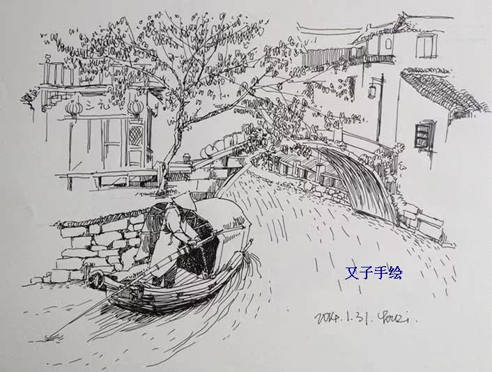 入门徽州速写_