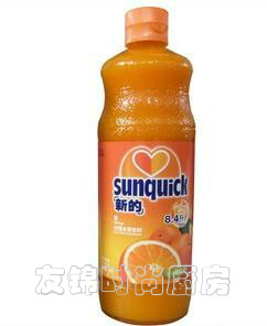 新的浓缩柳橙汁840ML 丹麦技术 1比8比例冲调
