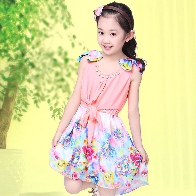<em>女大童</em>夏装2014<em>新款</em>.儿童公主裙<em>夏</em>大童连衣裙