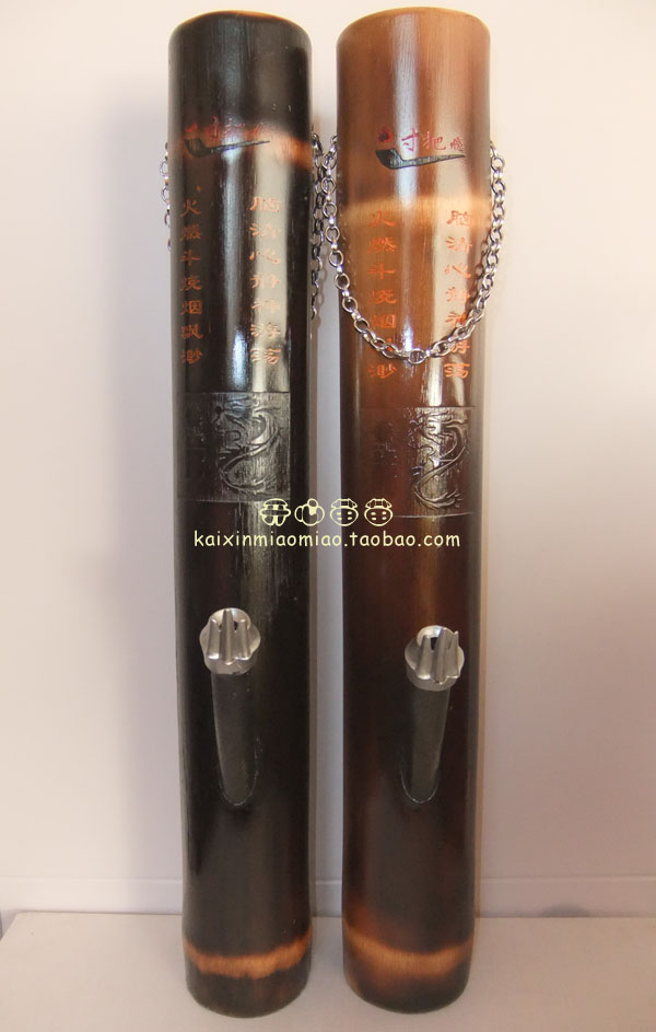 云南特色水烟筒 雕花竹烟筒 卷烟烟丝两用中号