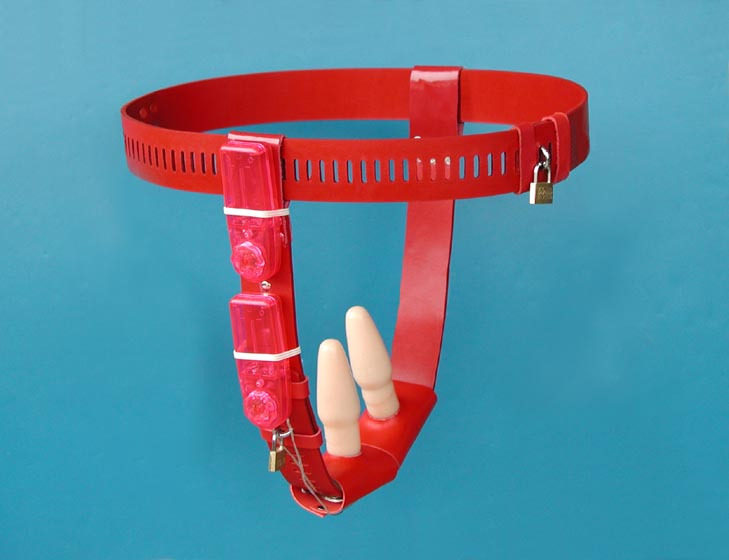 女用肛阴震动女士贞操带sm女用女人<em>月经带</em>情