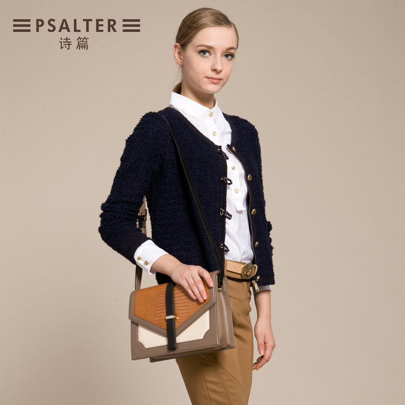 诗篇高端女装秋冬新款 <em>亚麻开衫毛衣</em>外套女62