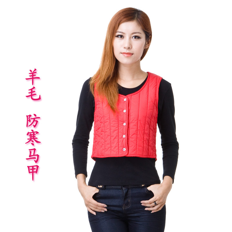 羊毛 <em>马甲短款</em>修身<em>女秋冬</em> <em>小马甲</em>内穿女 棉背心