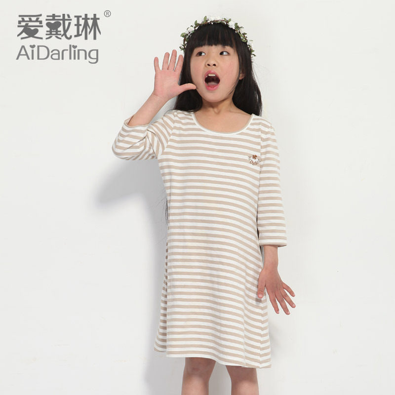 睡裙 女 夏 纯棉睡裙 <em>睡衣裙</em> 纯棉 <em>夏季</em>睡衣 亲子
