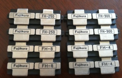 藤仓60R住友古河光纤熔接机夹具 单芯,4芯,8芯