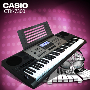 卡西欧电子琴CTK-7300 仿钢琴键盘61键儿童教