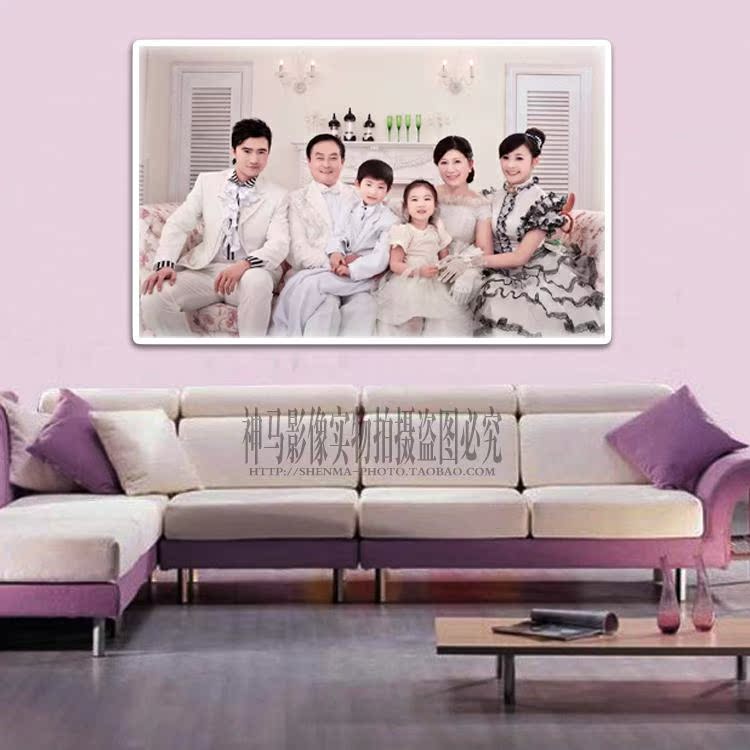 40寸大韩烤瓷水晶相框 金贝利 影楼婚纱照放大 全家福 结婚照制作