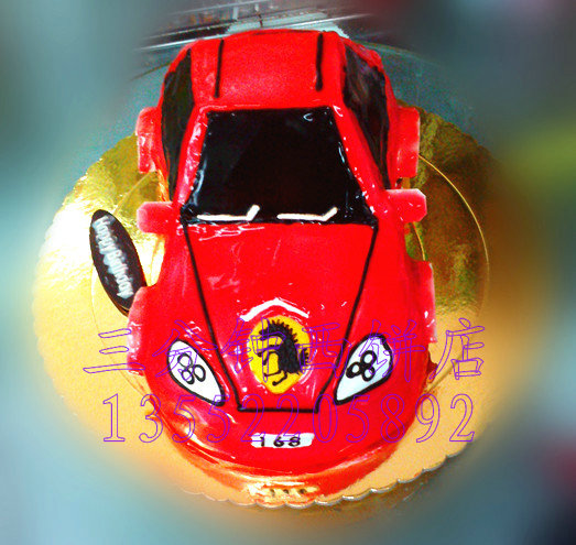 法拉利跑车汽车蛋糕02定做各种型号品牌的汽