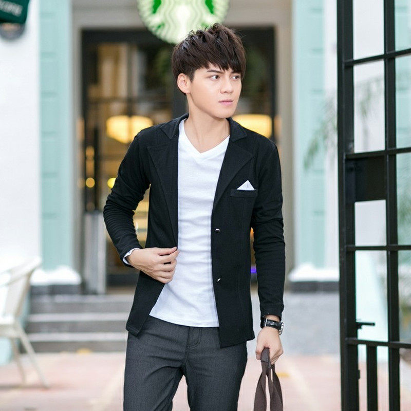 2014潮流非主流<em>男装90后</em>男t恤上衣服<em>外套</em> 男长