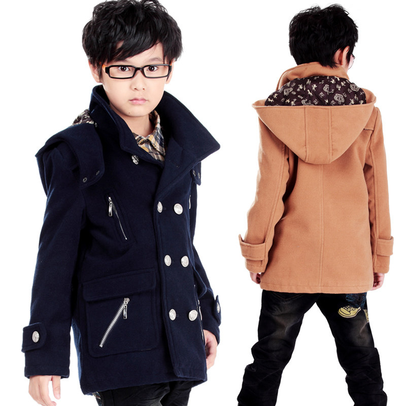 2013秋冬新款圣蓝派帝品牌童装<em>男童呢子外套</em>