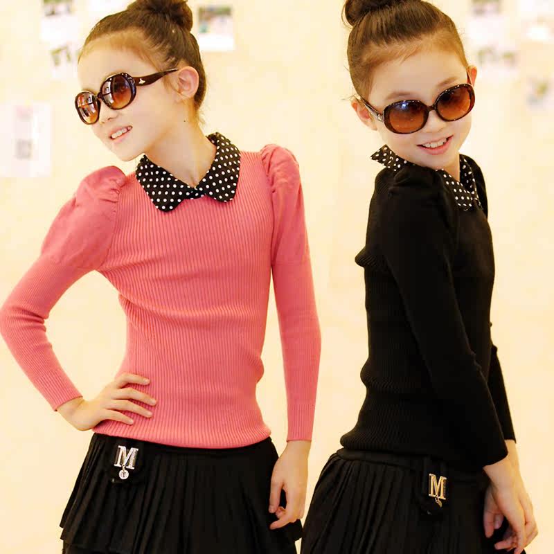<em>女童</em>冬装2013新款<em>女童毛衣</em>加厚大女童<em>打底衫</em>