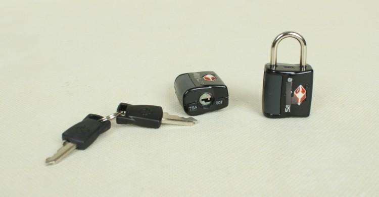 旅行箱TSA海关锁 钥匙安全锁 箱包锁挂锁行李