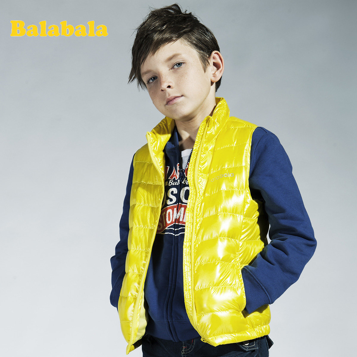 <em>巴拉巴拉</em>童装背心 男童2013春秋新款<em>羽绒马甲</em>